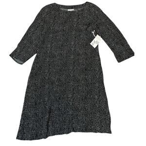 Habitat black and white polka dot long sleeve dress Size Small   style 33889